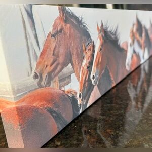 Wall Art Decor Beautiful Horses Wrapped canvas